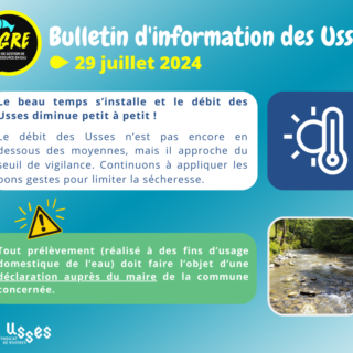 Bulletin d’information des Usses 29 juillet 2024